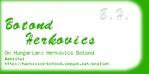 botond herkovics business card